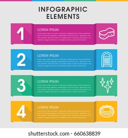 Modern sponge infographic template. infographic design with sponge icons includes clean. can be used for presentation, diagram, annual report, web design.