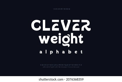 Modern Sport Bold Font. Typeface urban style fonts for technology, digital, movie, logo design. Alphabet Collections Vector Designs Isolated Background.