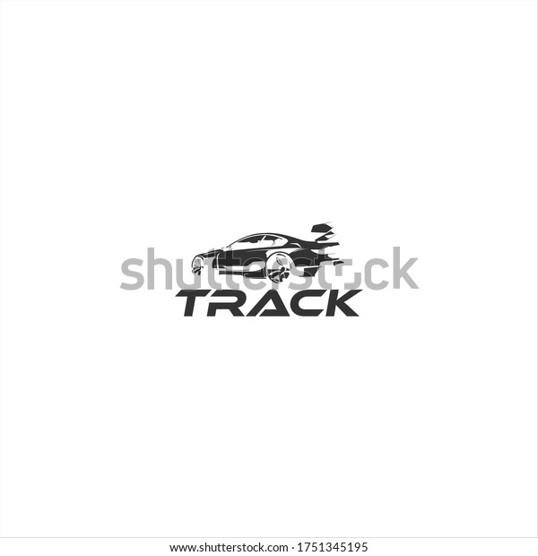 modern sport car vector illustration in black\
color. auto sport logo template, Racing icon design inspiration Car\
Racing Vector logo\
design