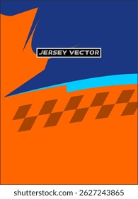 Modern Sport Jersey Design with Blue and Black Geometric Elements