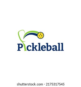 Modern sport pickleball logo design