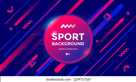 Modern Sport poster design with dynamic gradients lines and shapes. Vector abstract geometric trendy illustration Modern Sport poster design with dynamic gradients lines and shapes. Vector abstract geometric trendy illustration