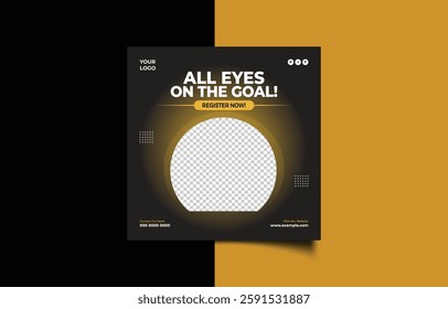 Modern Sports Event Registration Social Media Post Template