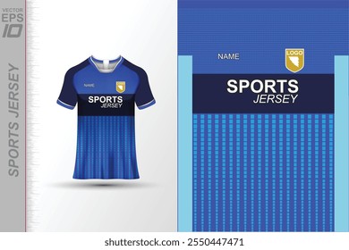 Modern sports jersey design with dynamic colors and geometric patterns, perfect for soccer, cycling, or activewear. A sleek and energetic look ideal for teams or personal sports apparel