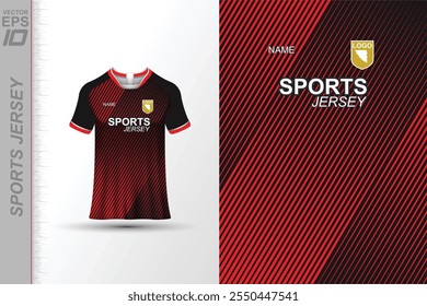 Modern sports jersey design with dynamic colors and geometric patterns, perfect for soccer, cycling, or activewear. A sleek and energetic look ideal for teams or personal sports apparel