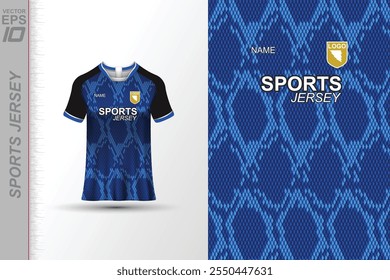 Modern sports jersey design with dynamic colors and geometric patterns, perfect for soccer, cycling, or activewear. A sleek and energetic look ideal for teams or personal sports apparel