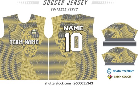 Modern sports jersey design with dynamic colors and geometric patterns, perfect for soccer, cycling, or activewear. A sleek and energetic look ideal for teams or personal sports apparel