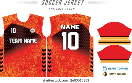 Modern sports jersey design with dynamic colors and geometric patterns, perfect for soccer, cycling, or activewear. A sleek and energetic look ideal for teams or personal sports apparel