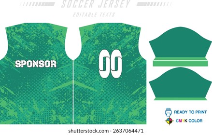 Modern sports jersey design with dynamic colors and geometric patterns, perfect for soccer, cycling, or activewear. A sleek and energetic look ideal for teams or personal sports apparel