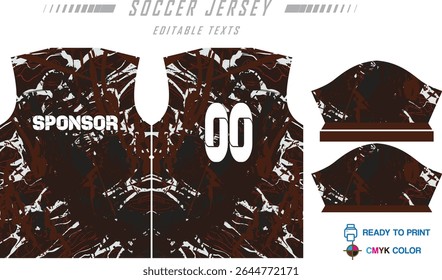 Modern sports jersey design with dynamic colors and geometric patterns, perfect for soccer, cycling, or activewear. A sleek and energetic look ideal for teams or personal sports apparel