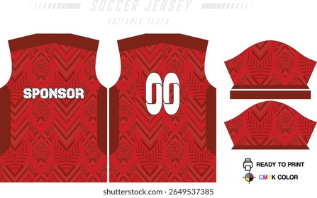 Modern sports jersey design with dynamic colors and geometric patterns, perfect for soccer, cycling, or activewear. A sleek and energetic look ideal for teams or personal sports apparel
