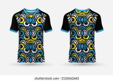 Modern sports jersey design vector and t shirt template sports design background.