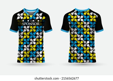Modern sports jersey design vector and t shirt template sports design background.