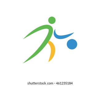 Modern Sports Logo Symbol - Basketball