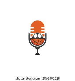 Modern Sports Podcasts Logo Design