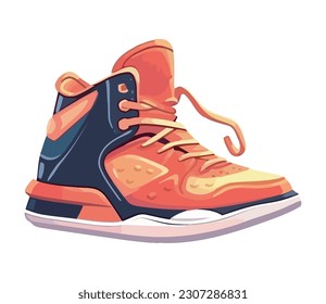 Modern sports shoe for competitive athletes isolated