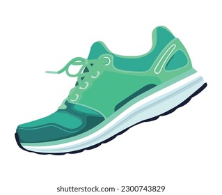 Modern sports shoe symbolizes active and competition icon