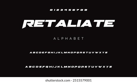 Modern Sports tech font typography. MINIMAL vector typeface for a company. Minimal gaming fonts for logo design.	