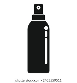 Icono moderno del frasco del pulverizador vector simple. Lavado de manos. Lavado seguro con detergentes