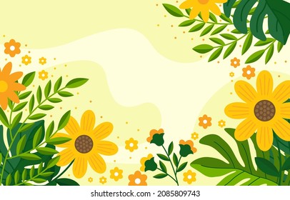 Modern Spring flower backgroun vector