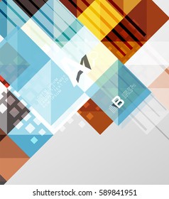 Modern square abstract background