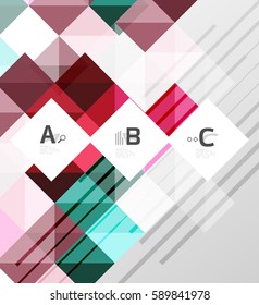 Modern square abstract background