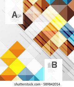 Modern square abstract background