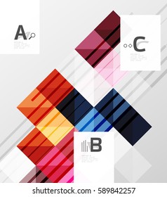 Modern square abstract background