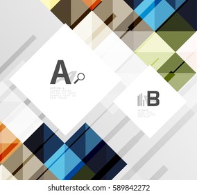 Modern square abstract background