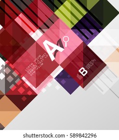 Modern square abstract background
