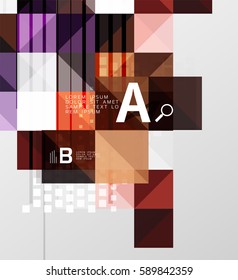 Modern square abstract background