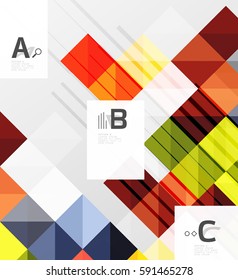 Modern square abstract background