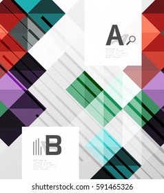 Modern square abstract background