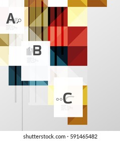 Modern square abstract background