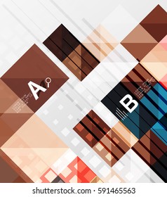 Modern square abstract background