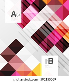 Modern square abstract background