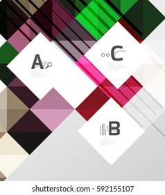 Modern square abstract background