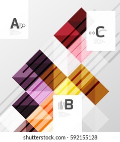 Modern square abstract background