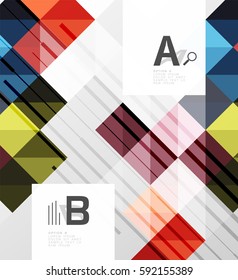 Modern square abstract background