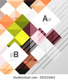 Modern square abstract background