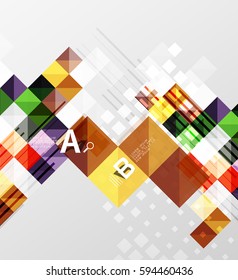 Modern square abstract background