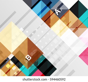 Modern square abstract background