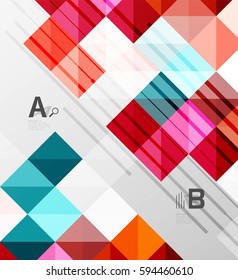 Modern square abstract background