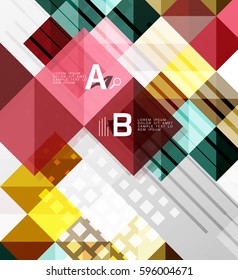 Modern square abstract background