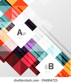 Modern square abstract background