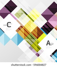 Modern square abstract background