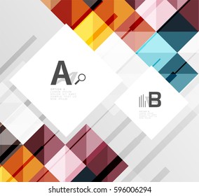 Modern square abstract background