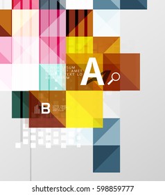 Modern square abstract background