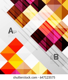 Modern square abstract background