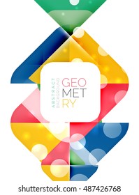 Modern square abstract background, vector color banner